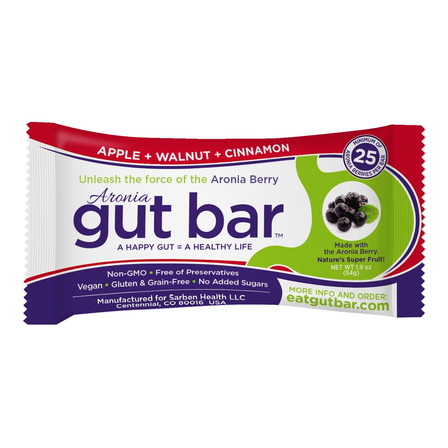 Gut Bar Apple Walnut Cinnamon